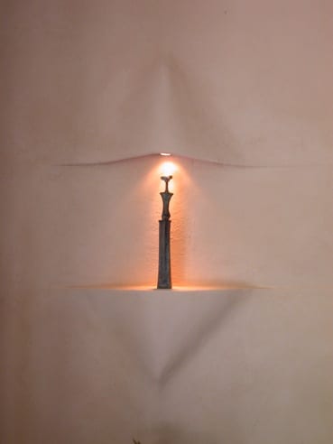 Leemstuc leempleister doebbel lamp